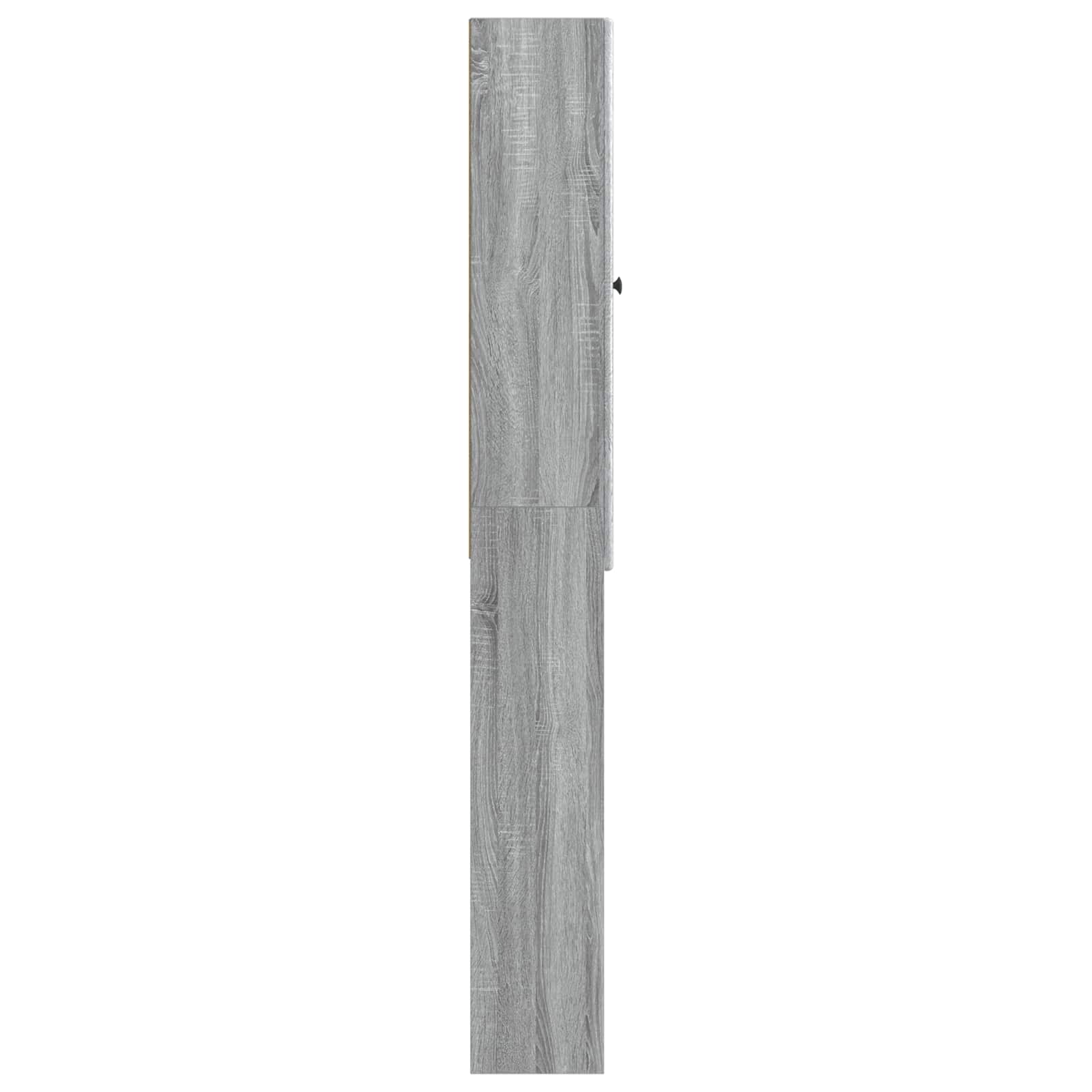 Toiletkast BREDA Grijs Sonoma 66 x 25,5 x 190 cm Bewerkt hout