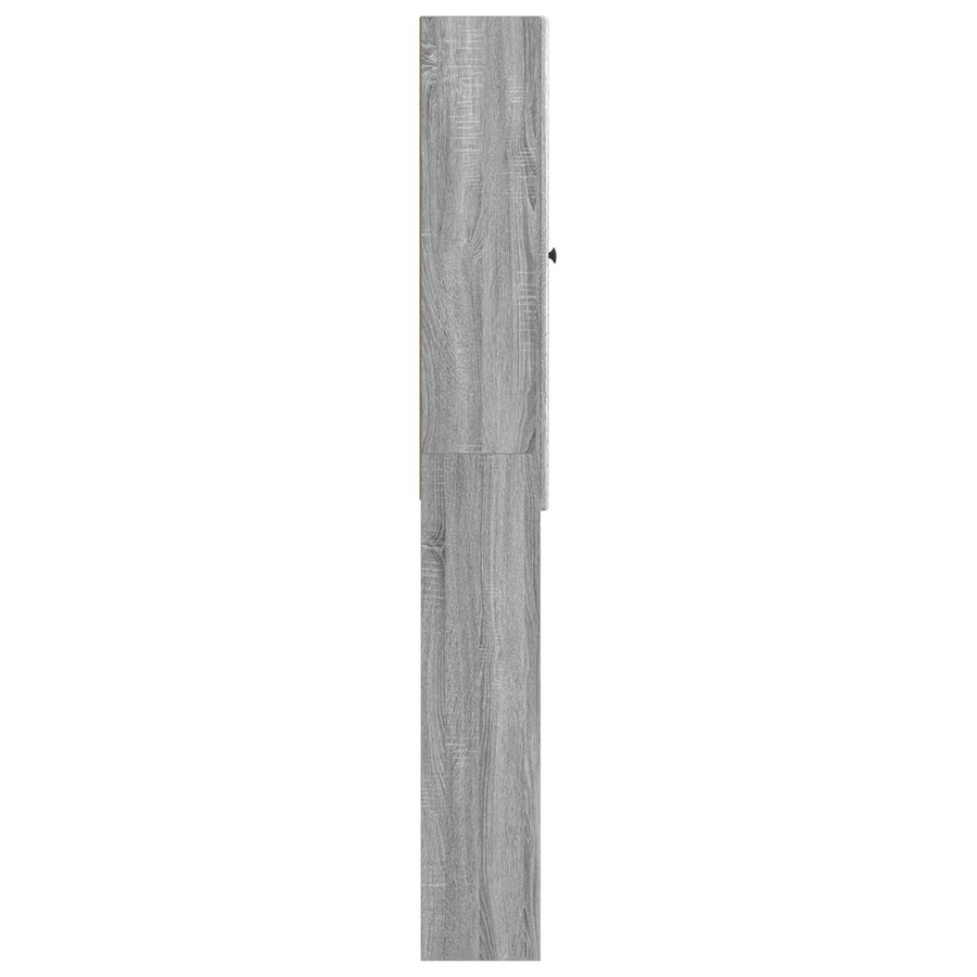 Toiletkast BREDA Grijs Sonoma 66 x 25,5 x 190 cm Bewerkt hout