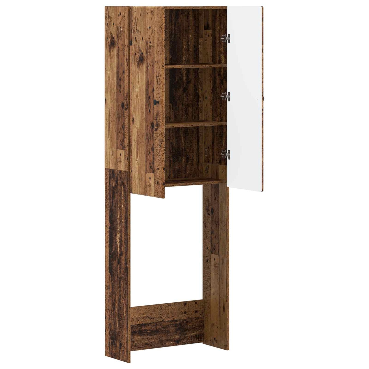 Toiletkast BREDA Oud hout 66 x 25,5 x 190 cm Bewerkt hout