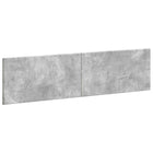 Hoofdeinde wandmontage 200 cm bewerkt hout betongrijs