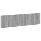 Hoofdeinde wandmontage 200x3x50 cm grijs sonoma