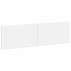 Hoofdbord 180x50 cm wit bewerkt hout wandmontage