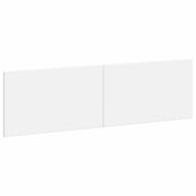 Hoofdbord 180x50 cm wit bewerkt hout wandmontage