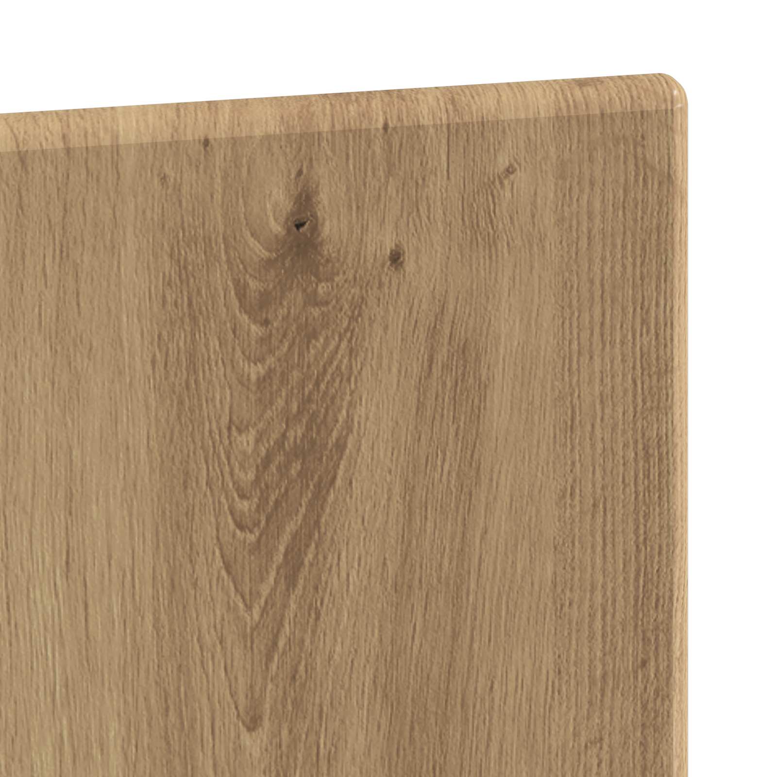 Wandgemonteerd Hoofdeinde BREDA Artisanaal eiken Bewerkt hout