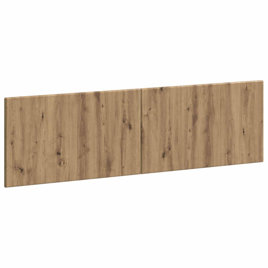 Wandgemonteerd Hoofdeinde BREDA Artisanaal eiken Bewerkt hout