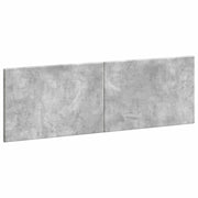 Hoofdbord wandmontage 160x3x50 cm betongrijs bewerkt hout