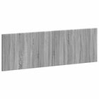 Hoofdbord 160 cm grijs sonoma bewerkt hout wandmontage