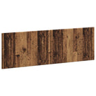 Hoofdbord wandmontage 160x3x50 cm oud hout