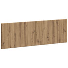 Hoofdeinde muurmontage 160x3x50 cm artisanaal eiken