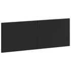 Hoofdbord 140 cm zwart bewerkt hout wandmontage