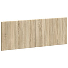 Hoofdeinde wandmontage 140x3x50 cm bewerkt hout sonoma eiken