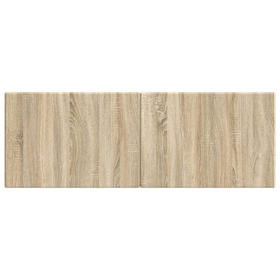 Wandgemonteerd Hoofdeinde BREDA Sonoma Eiken Bewerkt hout