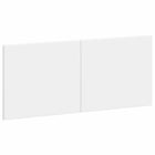 Hoofdeinde wandmontage 120x3x50 cm wit bewerkt hout