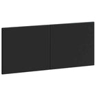 Hoofdbord BREDA 120 cm bewerkt hout zwart wandmontage