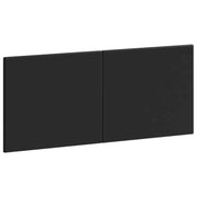 Hoofdbord BREDA 120 cm bewerkt hout zwart wandmontage