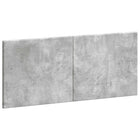 Hoofdbord wandmontage 120x50 cm betongrijs bewerkt hout