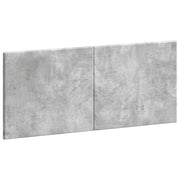 Hoofdbord wandmontage 120x50 cm betongrijs bewerkt hout