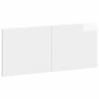 Hoofdbord wandmontage 120x50 cm hoogglans wit