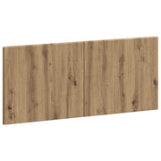Hoofdbord wandmontage 120x50 cm bewerkt hout eiken