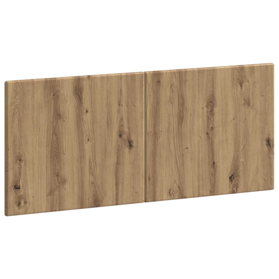 Wandgemonteerd Hoofdeinde BREDA Artisanaal eiken Bewerkt hout