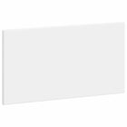 Hoofdeinde wit 100x3x50 cm bewerkt hout muurmontage