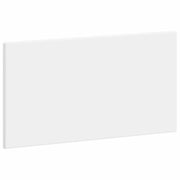Hoofdeinde wit 100x3x50 cm bewerkt hout muurmontage