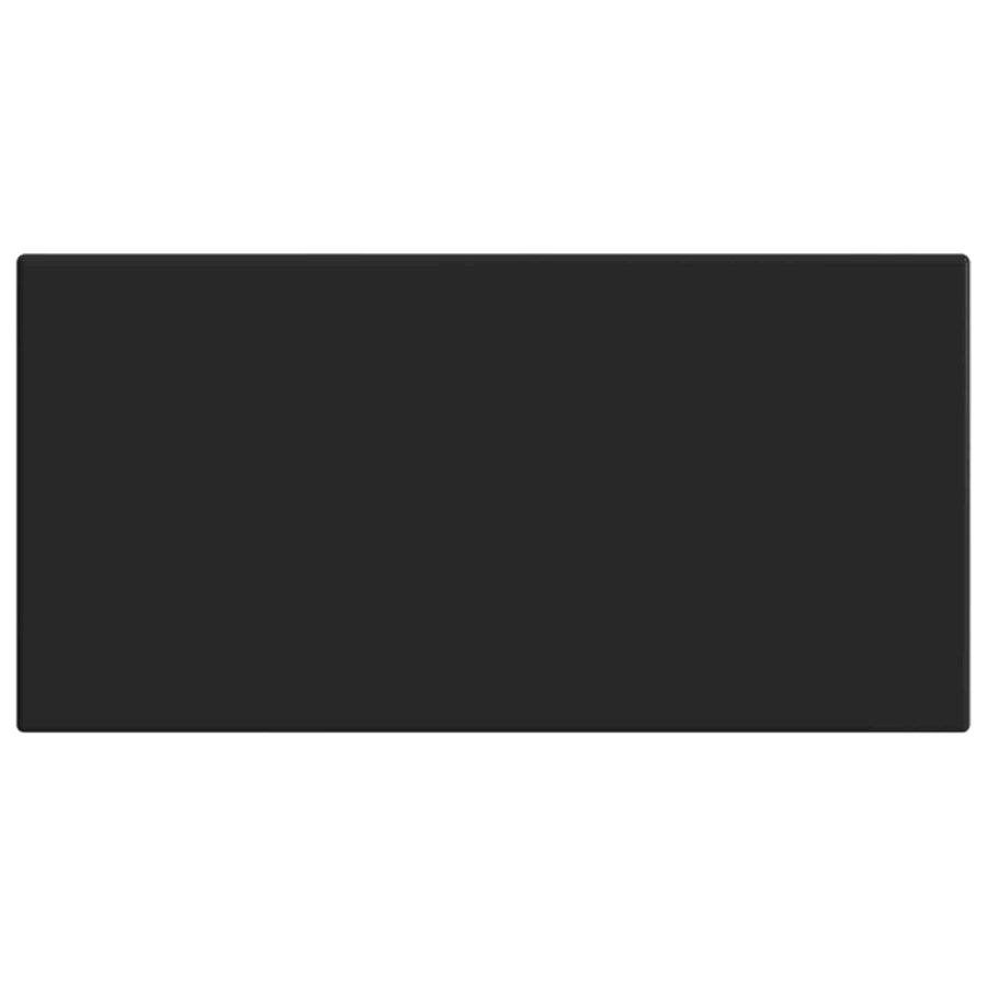 Wandgemonteerd Hoofdeinde BREDA Zwart Bewerkt hout