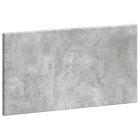 Hoofdbord 100x3x50 cm betongrijs bewerkt hout wandmontage