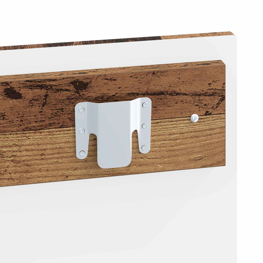 Wandgemonteerd Hoofdeinde BREDA Oud hout Bewerkt hout