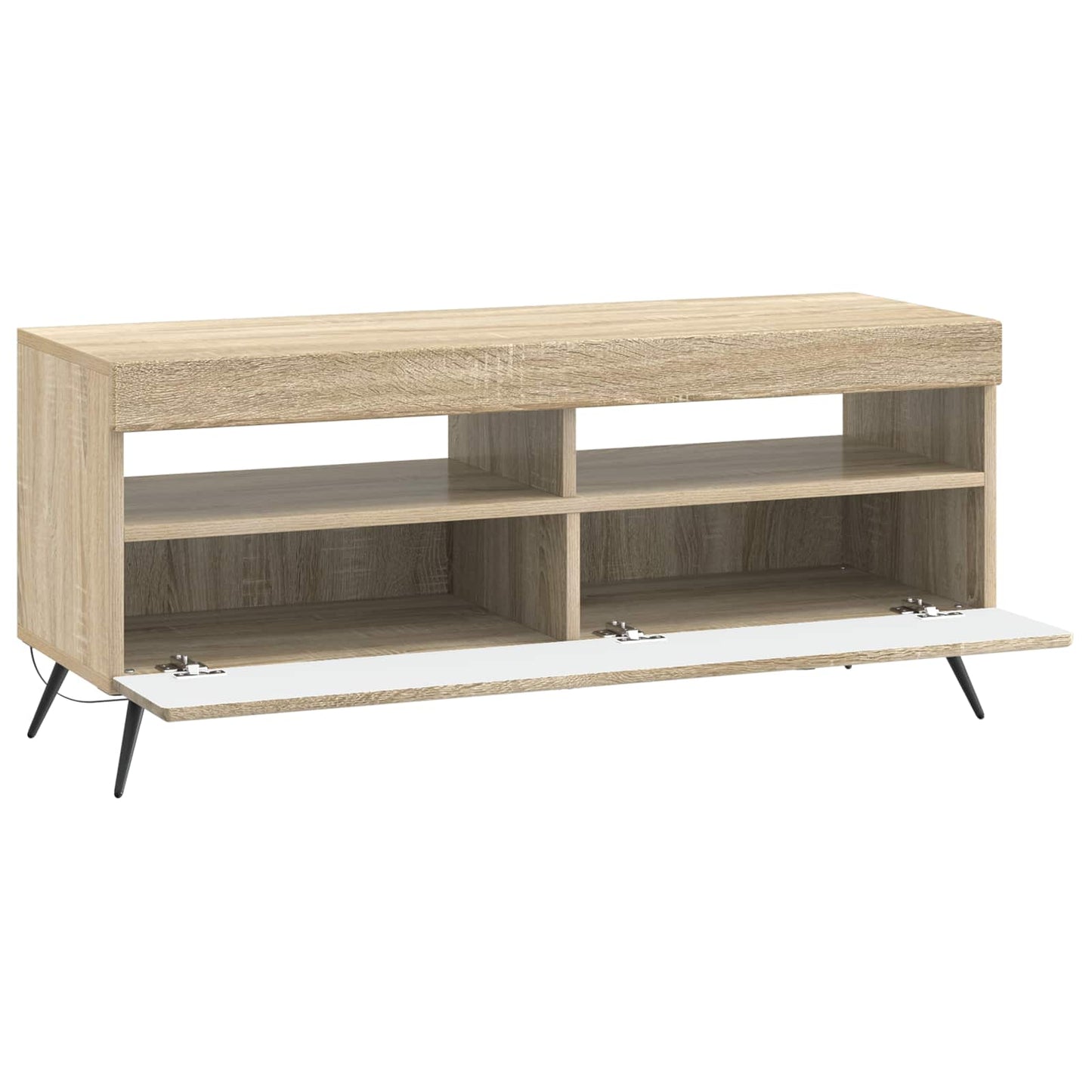 LED tv-meubel Sonoma Eiken Bewerkt hout