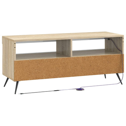LED tv-meubel Sonoma Eiken Bewerkt hout