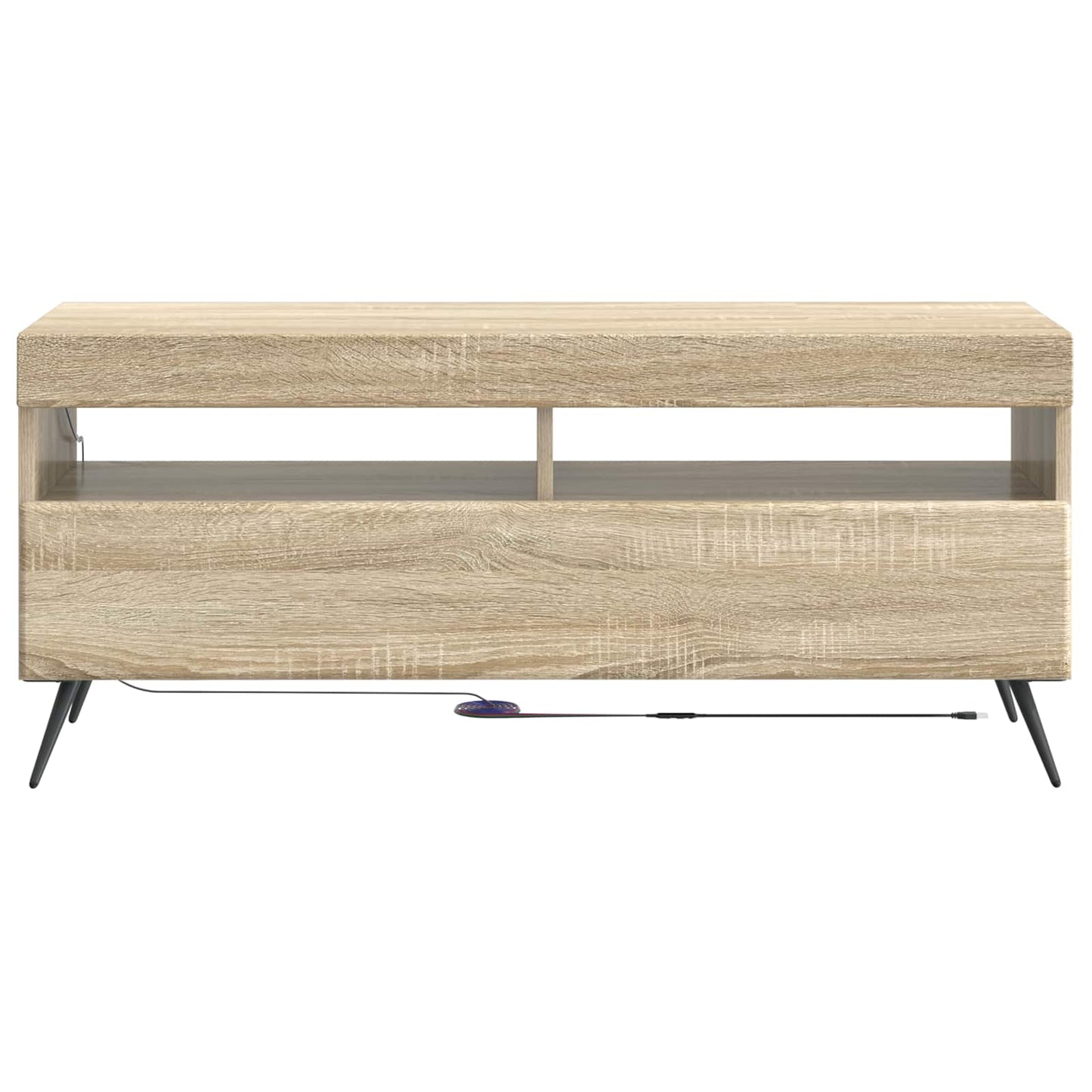 LED tv-meubel Sonoma Eiken Bewerkt hout