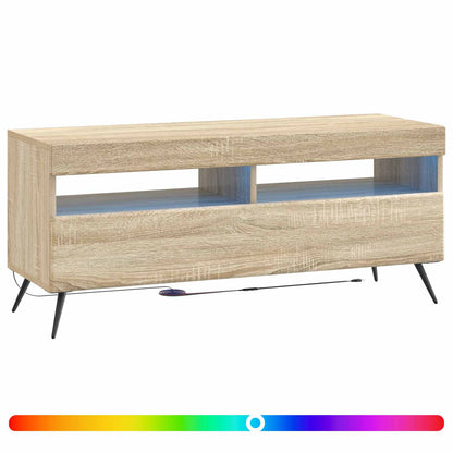 LED tv-meubel Sonoma Eiken Bewerkt hout