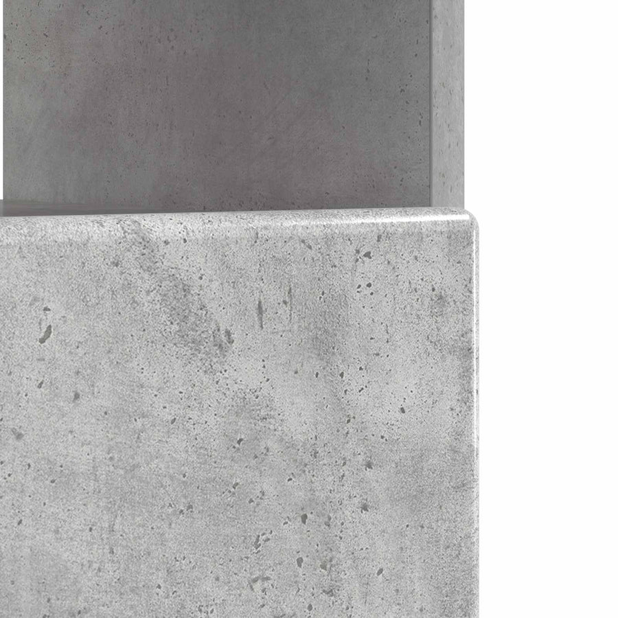 LED tv-meubel Betongrijs Bewerkt hout