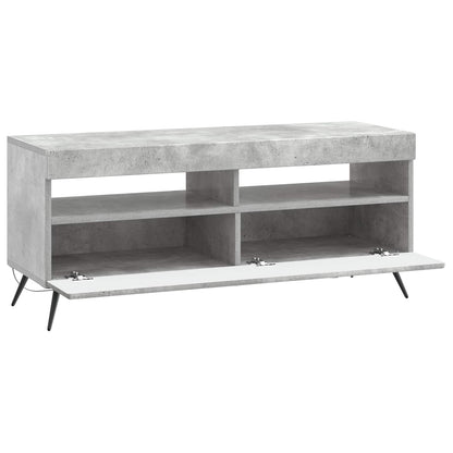 LED tv-meubel Betongrijs Bewerkt hout