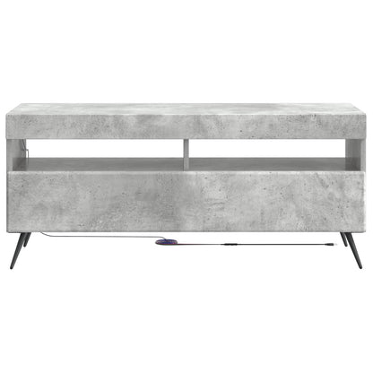 LED tv-meubel Betongrijs Bewerkt hout