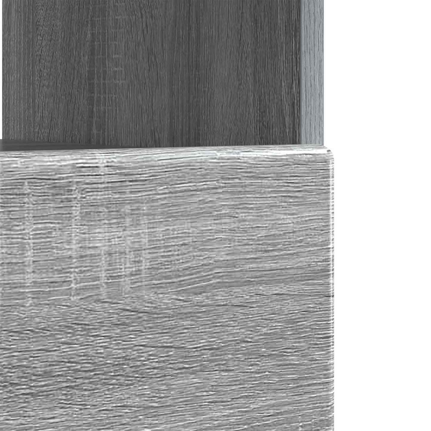 LED tv-meubel Grijs Sonoma Bewerkt hout