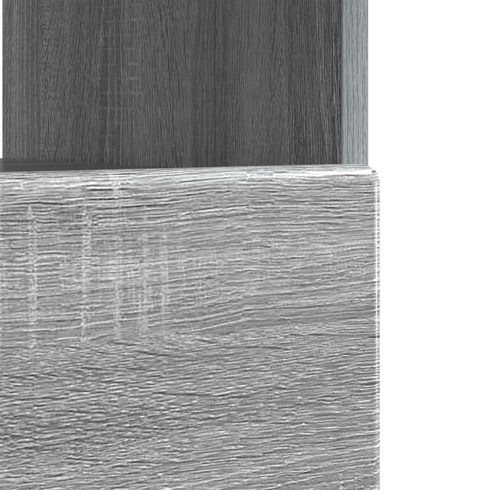 LED tv-meubel Grijs Sonoma Bewerkt hout