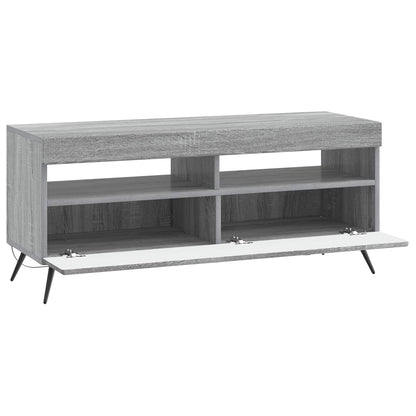LED tv-meubel Grijs Sonoma Bewerkt hout