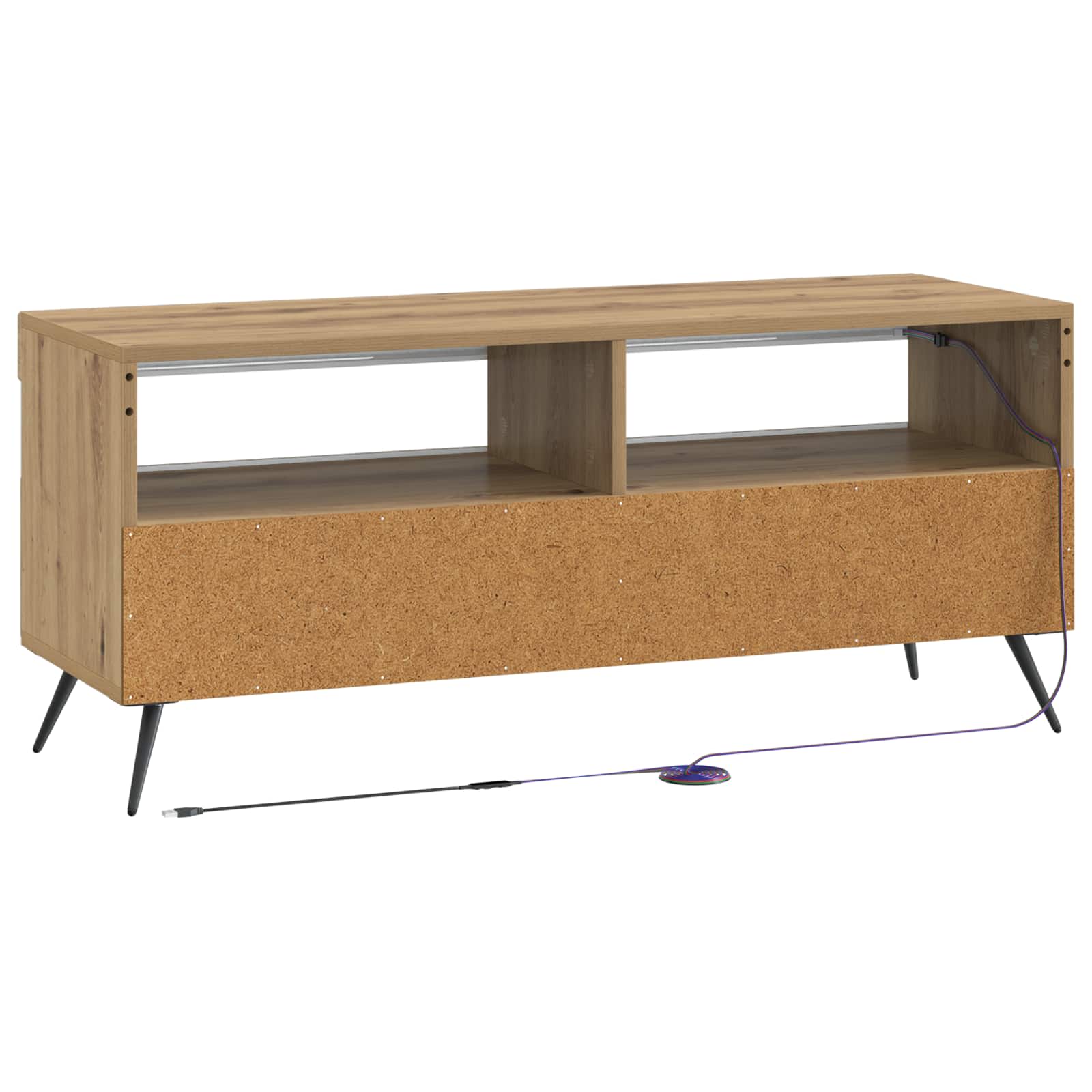LED tv-meubel Oud hout Bewerkt hout