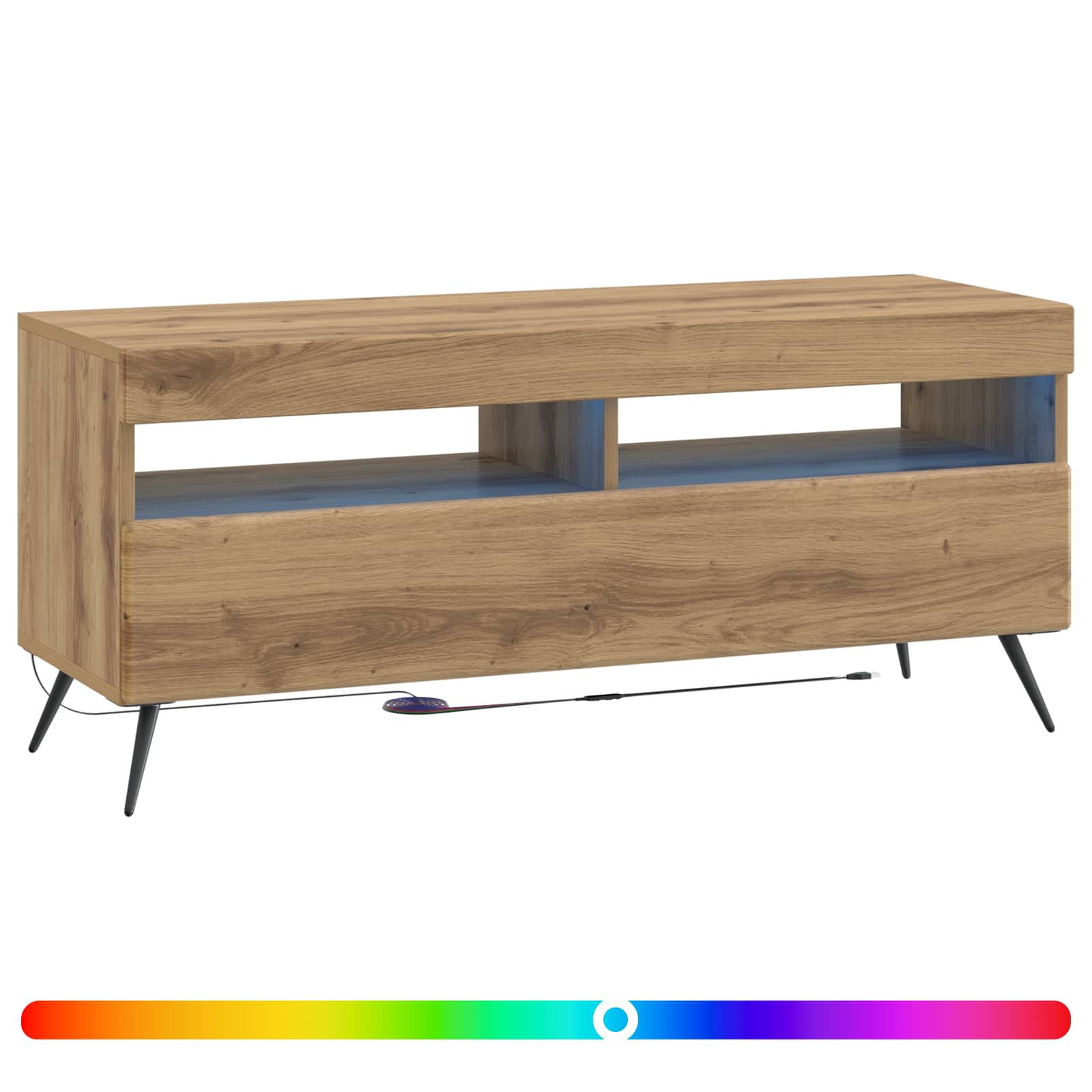 LED tv-meubel Oud hout Bewerkt hout