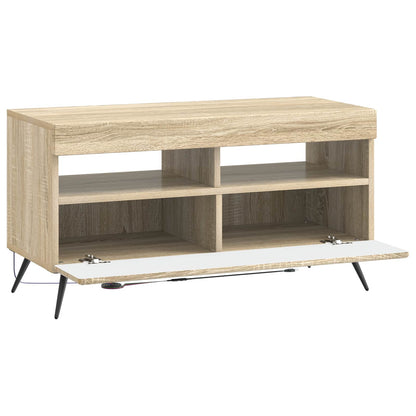 LED tv-meubel Sonoma Eiken Bewerkt hout