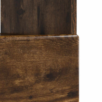LED tv-meubel Gerookt eiken Bewerkt hout
