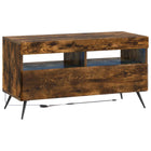 TV-meubel gerookt eiken 120x35x40 cm bewerkt hout