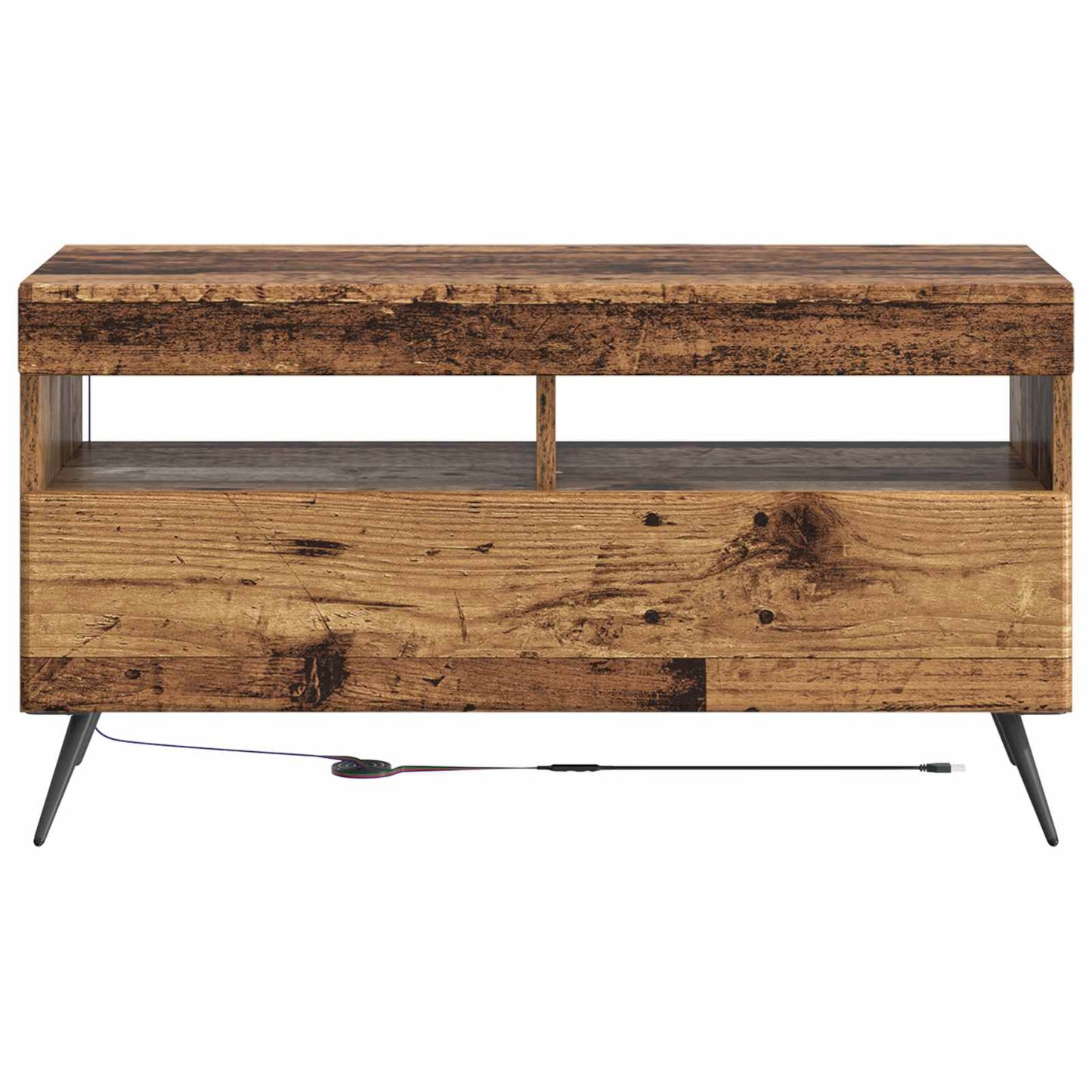 LED tv-meubel Oud hout Bewerkt hout
