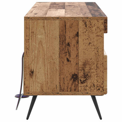 LED tv-meubel Oud hout Bewerkt hout