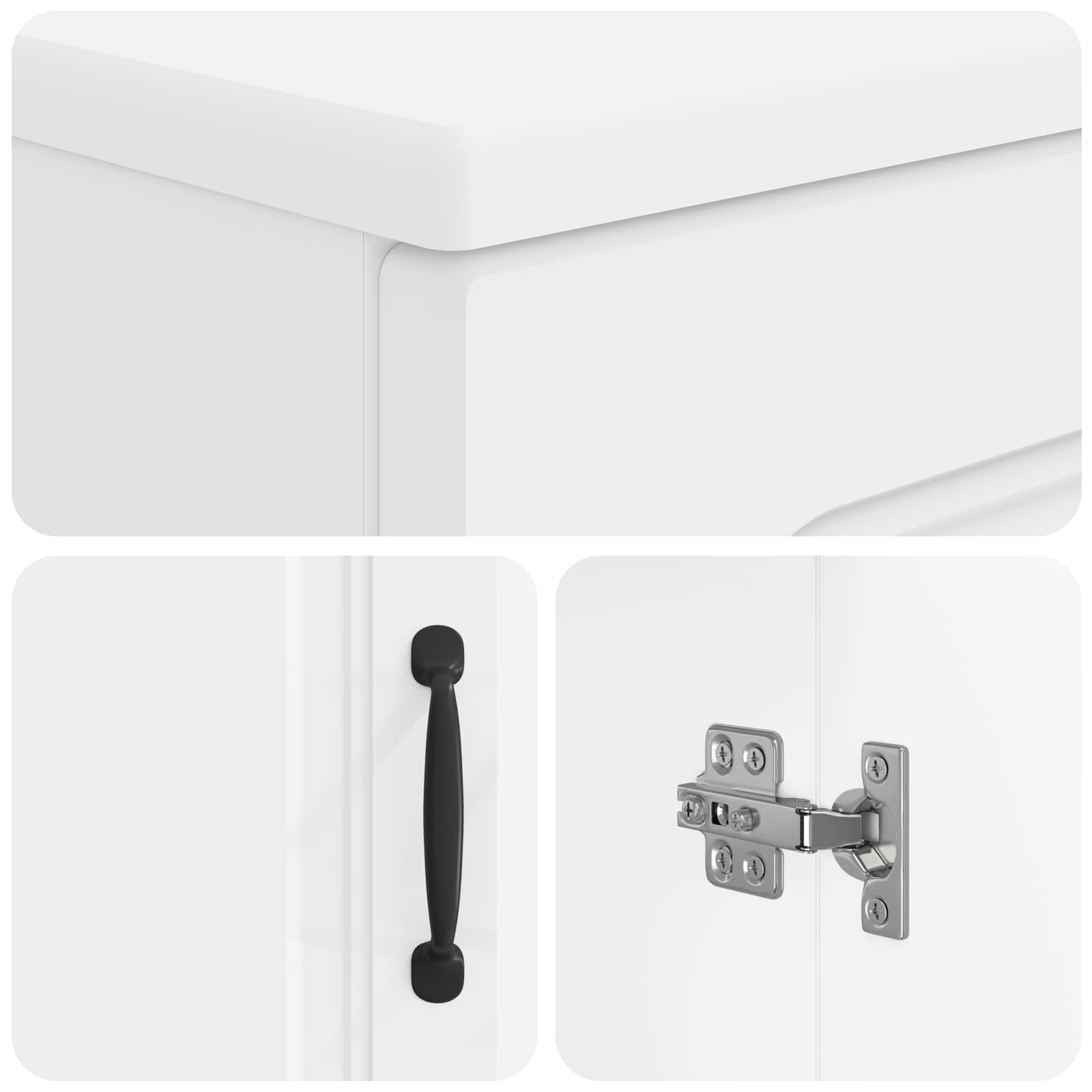 Badkamer wastafelkast UTRECHT Wit 59,5 x 31,5 x 59 cm