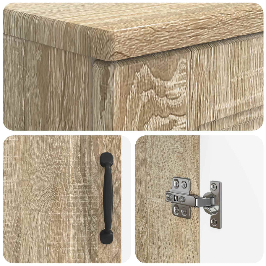 Badkamer wastafelkast UTRECHT Sonoma Eiken 59,5 x 31,5 x 59 cm