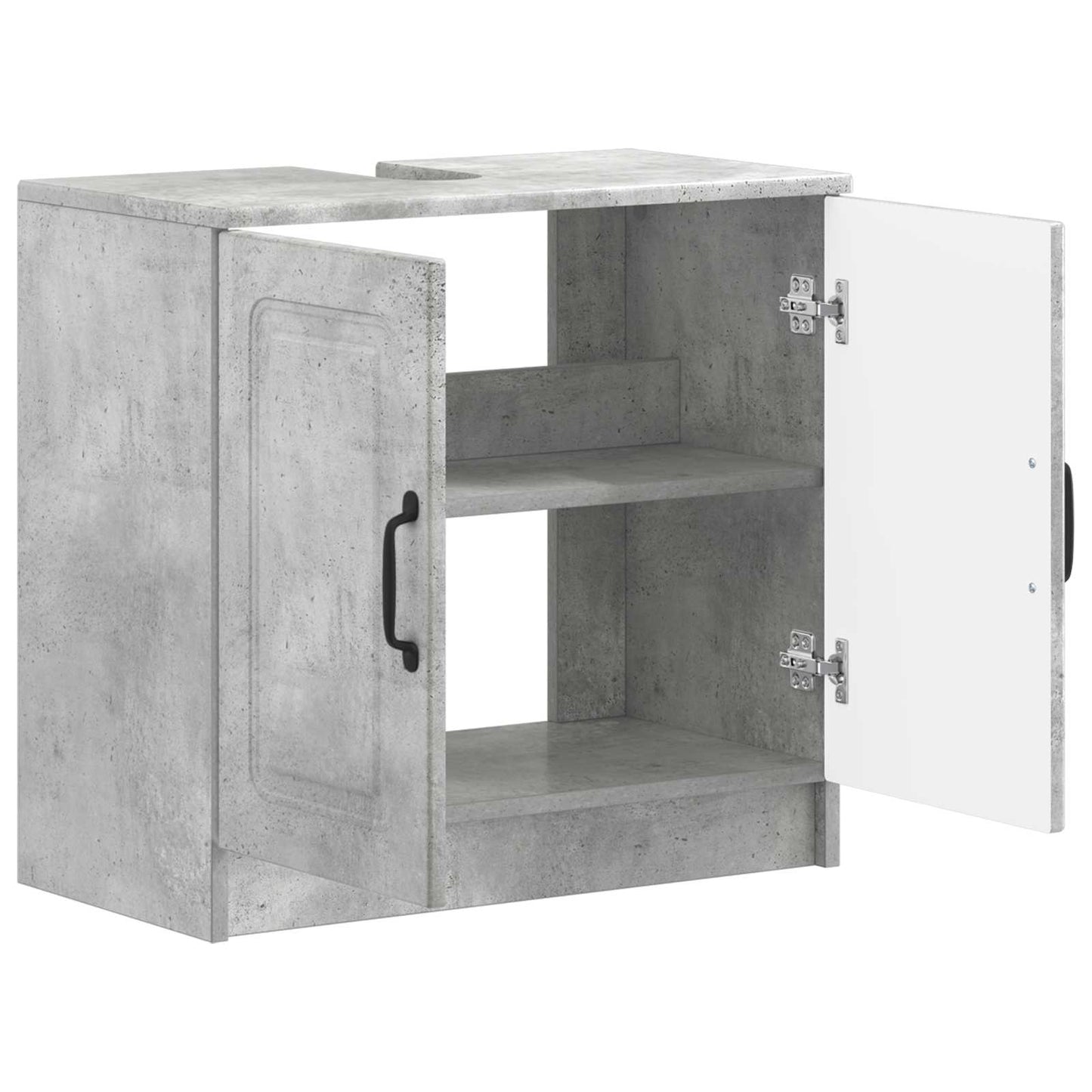 Badkamer wastafelkast UTRECHT Betongrijs 59,5 x 31,5 x 59 cm