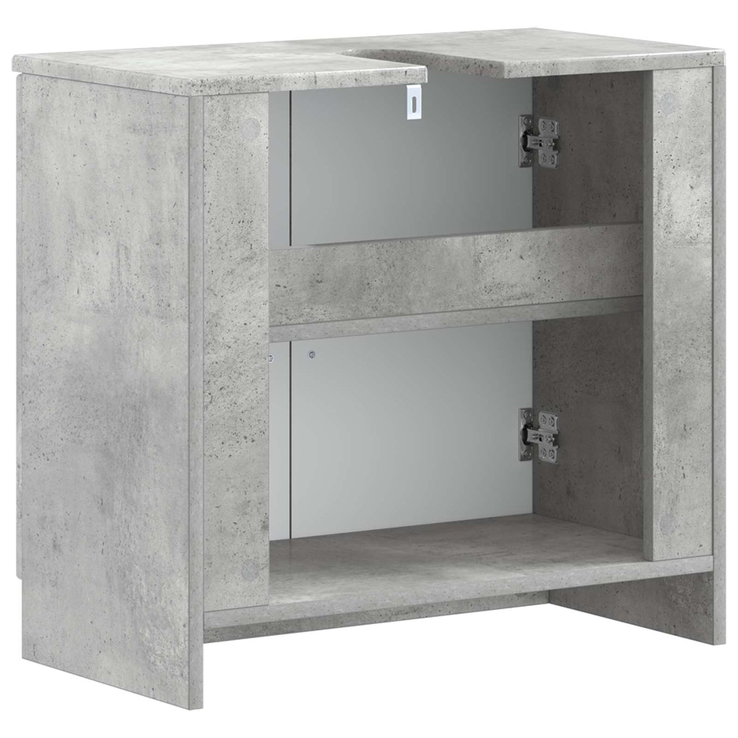 Badkamer wastafelkast UTRECHT Betongrijs 59,5 x 31,5 x 59 cm